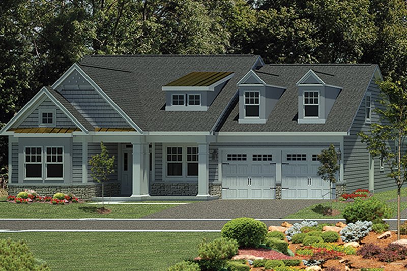 Architectural House Design - Craftsman Exterior - Front Elevation Plan #316-274