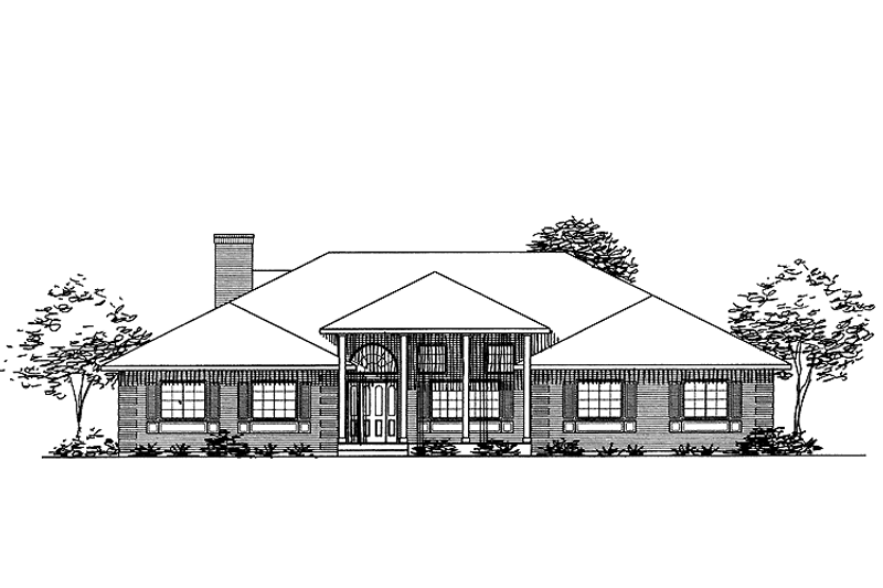 House Blueprint - Classical Exterior - Front Elevation Plan #320-846