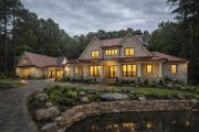 Farmhouse Style House Plan - 4 Beds 4.5 Baths 4866 Sq/Ft Plan #928-383 Exterior 