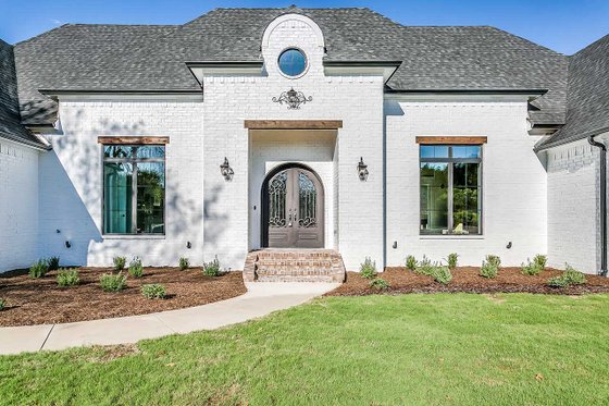 Exterior - Front Elevation 3 for Southern House Plan #1074-8 - 4 bed, 3.5 bath