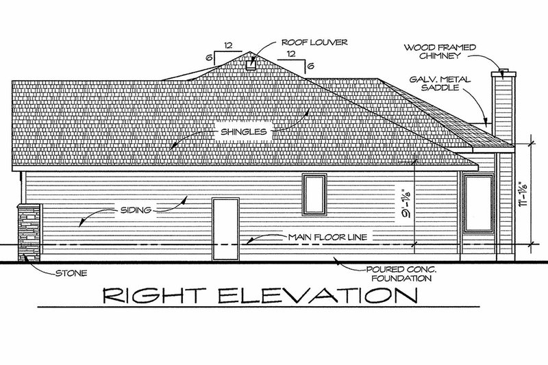 Dream House Plan - Exterior - Other Elevation 1 for European House Plan #20-2118 - 2 bed, 2 bath
