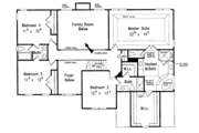 Colonial Style House Plan - 5 Beds 4.5 Baths 3022 Sq/Ft Plan #927-178 Floor 
