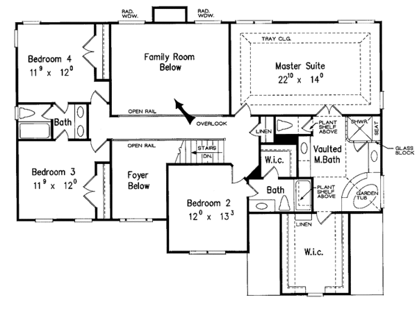 Dream House Plan - Colonial Floor Plan - Upper Floor Plan #927-178
