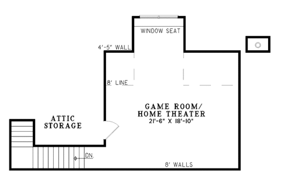 Home Plan - Traditional Floor Plan - Upper Floor Plan #17-2955