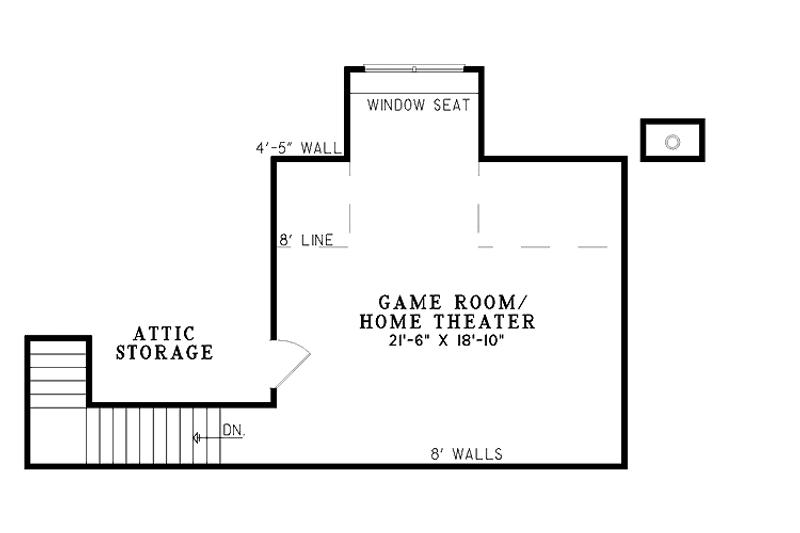 Home Plan - Floor Plan - Upper Floor for Traditional House Plan #17-2955 - 4 bed, 2 bath