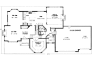 European Style House Plan - 4 Beds 3 Baths 2875 Sq/Ft Plan #316-104 