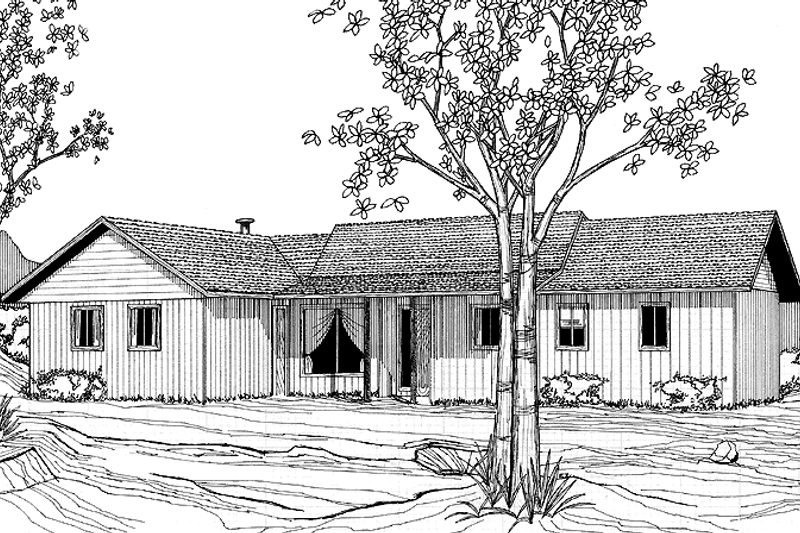 House Plan Design - Ranch Exterior - Front Elevation Plan #60-877