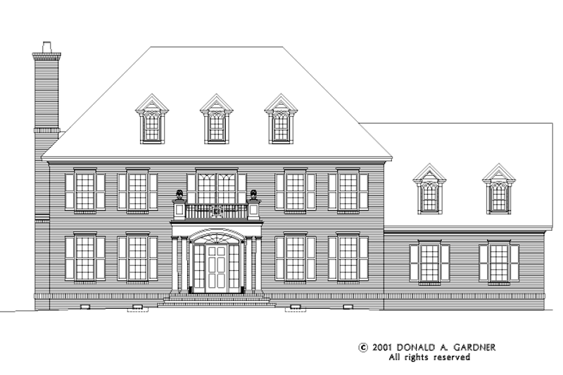 Classical Style House Plan - 3 Beds 2.5 Baths 2734 Sq/Ft Plan #929-626