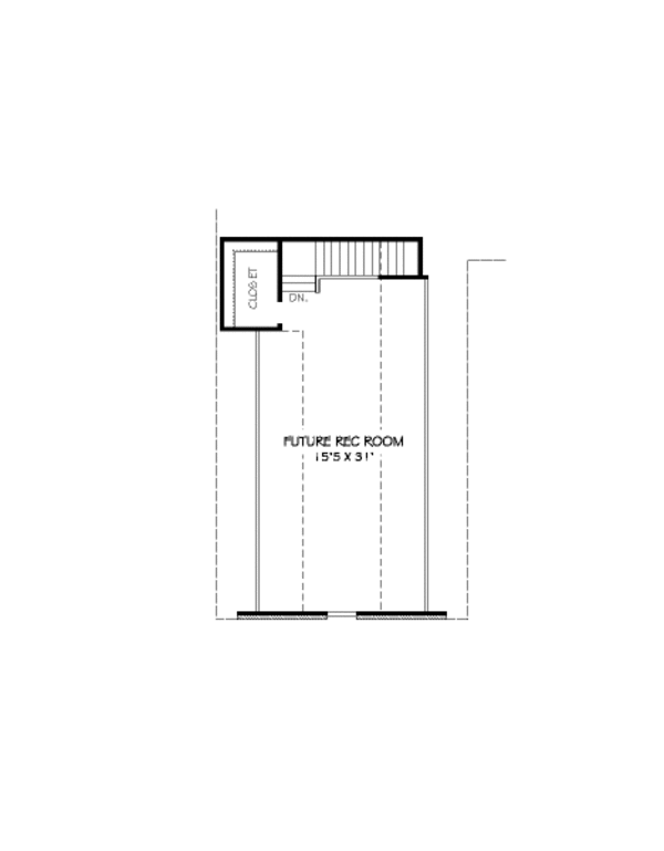 Traditional Floor Plan - Upper Floor Plan #424-320