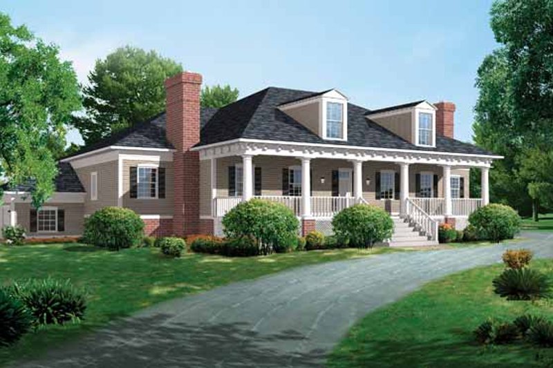Dream House Plan - Classical Exterior - Front Elevation Plan #72-816