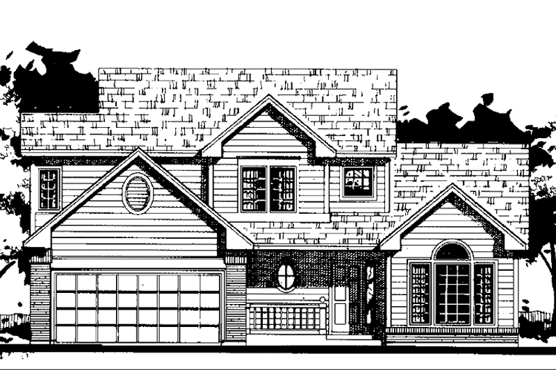 Home Plan - Exterior - Front Elevation 3 for Country House Plan #300-134 - 3 bed, 2.5 bath