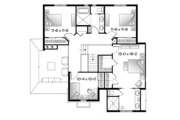 European Style House Plan - 4 Beds 2.5 Baths 2146 Sq/Ft Plan #23-2579 