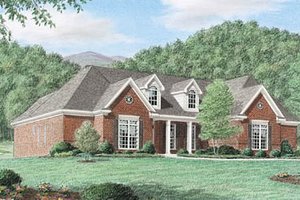 Home Plan - Traditional Exterior - Front Elevation Plan #34-116