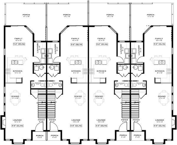 Contemporary Floor Plan - Main Floor Plan #1101-36