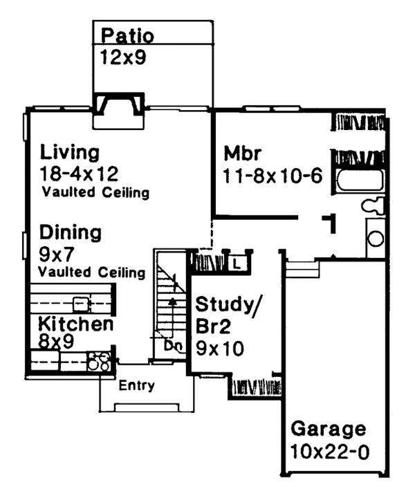 Home Plan - Contemporary Floor Plan - Main Floor Plan #320-663