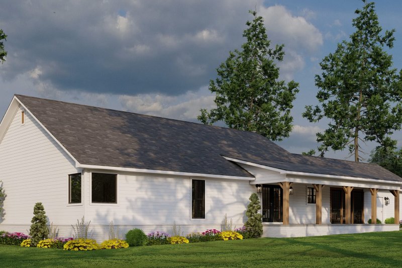 Architectural House Design - Exterior - Other Elevation 2 for Country House Plan #17-2612 - 3 bed, 2 bath