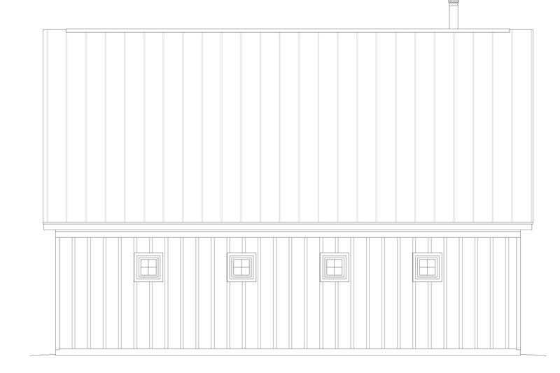 House Blueprint - Exterior - Other Elevation 1 for Country House Plan #932-624 - 1 bed, 1 bath