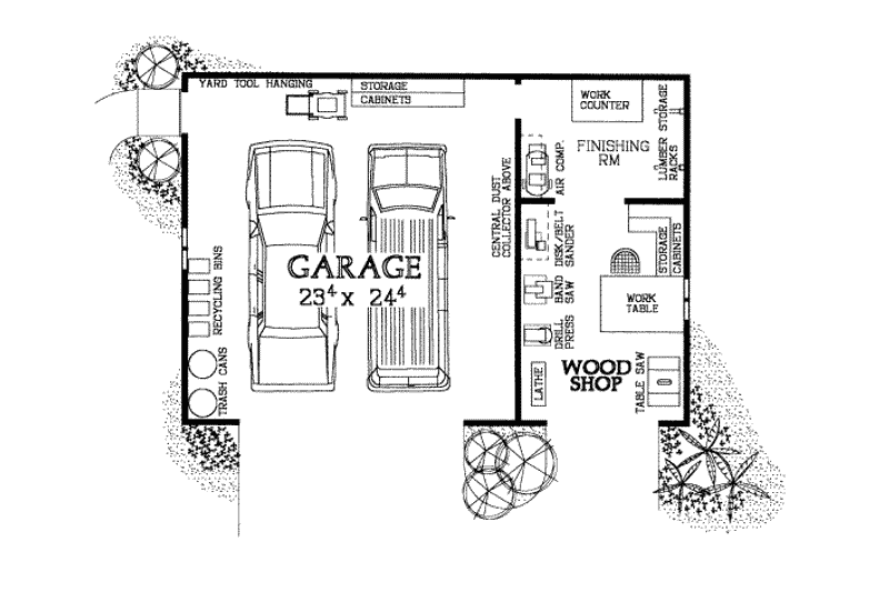 House Design - Floor Plan - Main Floor for Traditional House Plan #72-277, 0 bath