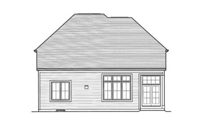 Home Plan - Exterior - Rear Elevation for Bungalow House Plan #46-436 - 4 bed, 3.5 bath