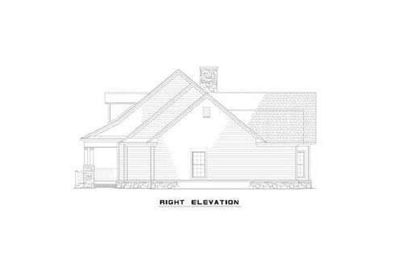 Architectural House Design - Exterior - Other Elevation 1 for Southern House Plan #17-2149 - 4 bed, 3 bath