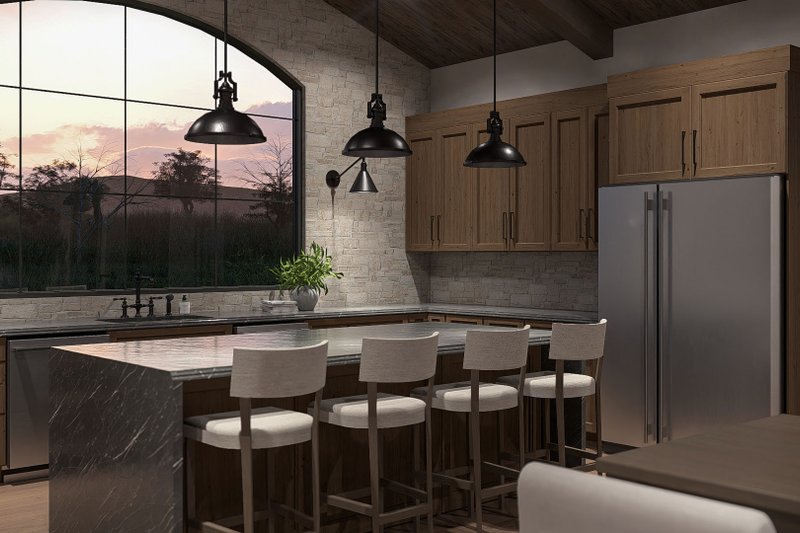 Architectural House Design - Interior - Kitchen 1 for Craftsman House Plan #455-791 - 3 bed, 2.5 bath