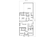 Southern Style House Plan - 3 Beds 2 Baths 1259 Sq/Ft Plan #17-439 
