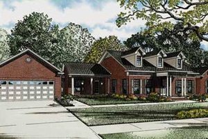 Country Exterior - Front Elevation Plan #17-2352