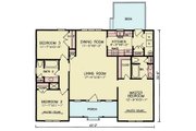 Farmhouse Style House Plan - 3 Beds 2 Baths 1314 Sq/Ft Plan #54-612 