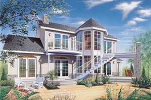 Country Exterior - Front Elevation Plan #23-252