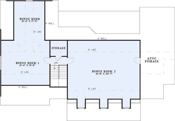 Southern Floor Plan - Upper Floor Plan #17-2149