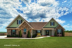 Architectural House Design - Ranch Exterior - Front Elevation Plan #929-1002