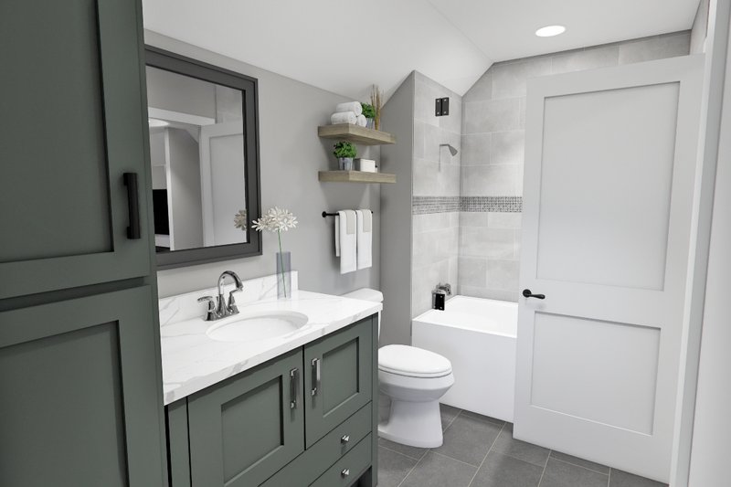 Architectural House Design - Interior - Bathroom for Craftsman House Plan #51-1300 - 3 bed, 3.5 bath