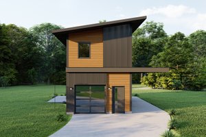 Dream House Plan - Contemporary Exterior - Front Elevation Plan #1092-10