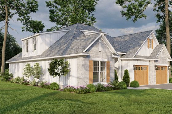 Exterior - Other Elevation 4 for Traditional House Plan #17-2465 - 3 bed, 3 bath