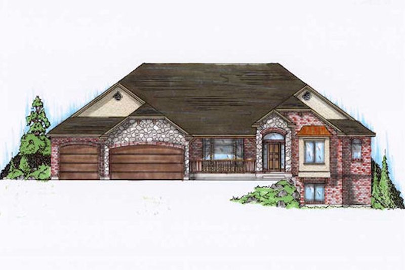 Home Plan - European Exterior - Front Elevation Plan #5-279