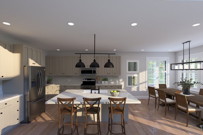 House Blueprint - Interior - Kitchen for Farmhouse House Plan #1060-487 - 4 bed, 3.5 bath