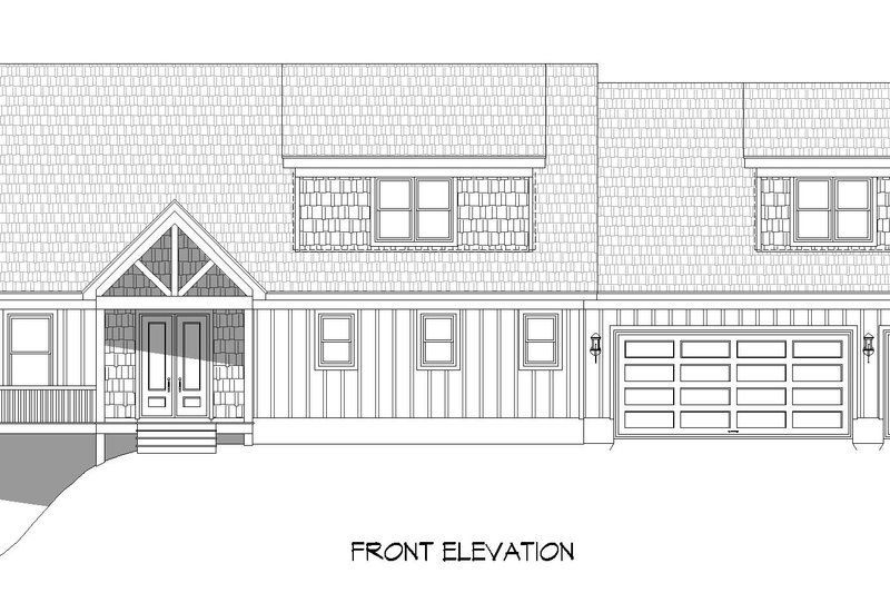 House Plan Design - Exterior - Front Elevation 3 for Southern House Plan #932-871 - 4 bed, 3.5 bath