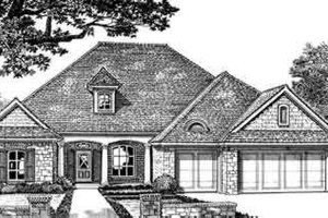 Southern Exterior - Front Elevation Plan #310-242