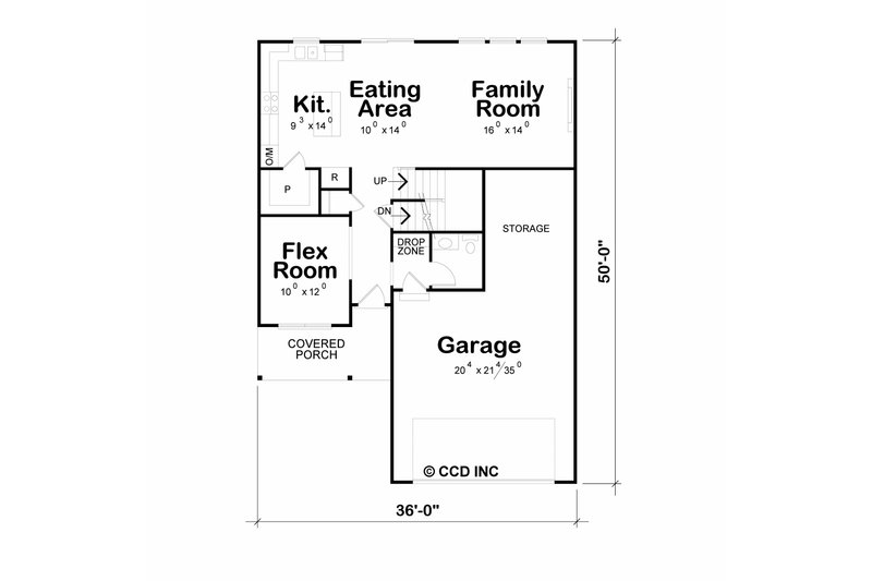 Dream House Plan - Floor Plan - Main Floor for Farmhouse House Plan #20-2656 - 4 bed, 3.5 bath