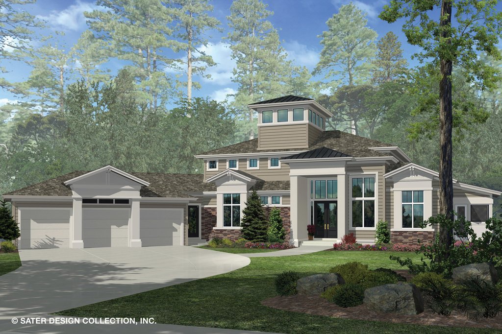 Contemporary Style House Plan 3 Beds, Florida House Plans Modern