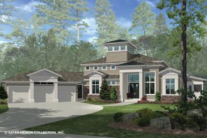 Dream House Plan - Contemporary Exterior - Front Elevation Plan #930-506