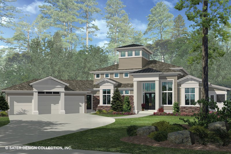 Home Plan - Contemporary Exterior - Front Elevation Plan #930-506