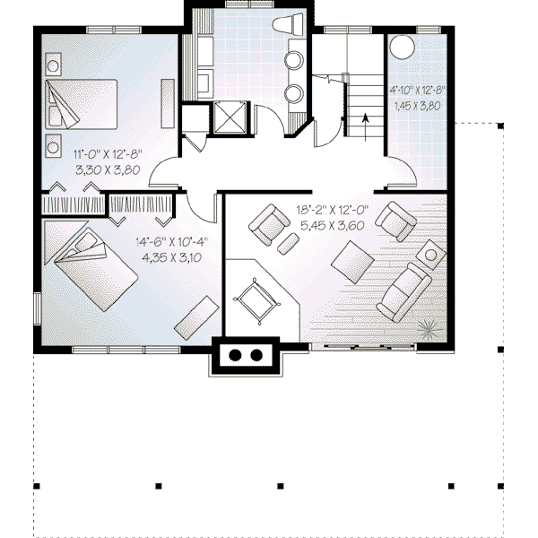 Home Plan - Floor Plan - Lower Floor Plan #23-597