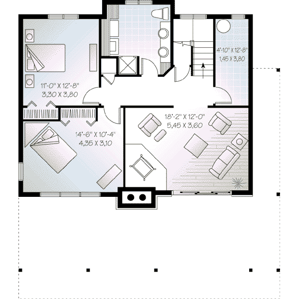 House Plan Design - Floor Plan - Lower Floor Plan #23-597