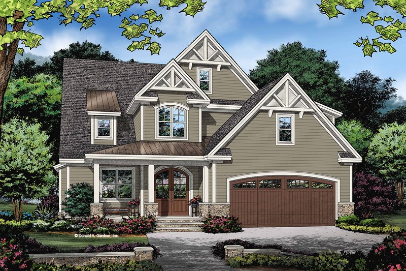 Dream House Plan - Cottage Exterior - Front Elevation Plan #929-1121