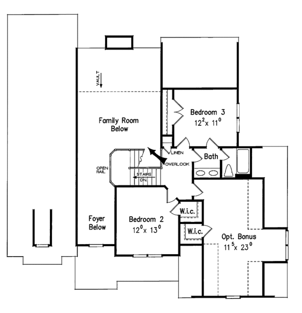 Home Plan - Country Floor Plan - Upper Floor Plan #927-626