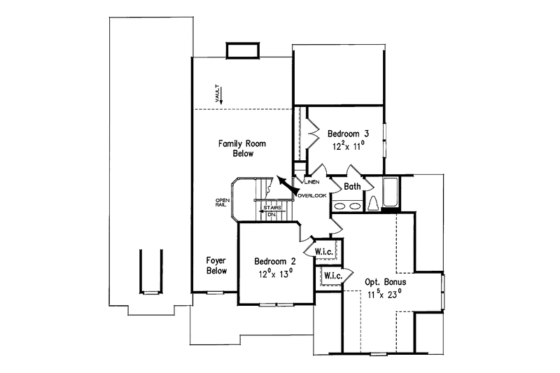 Dream House Plan - Floor Plan - Upper Floor for Country House Plan #927-626 - 3 bed, 2.5 bath
