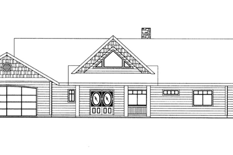 Dream House Plan - Exterior - Front Elevation 4 for Contemporary House Plan #117-849 - 3 bed, 2.5 bath