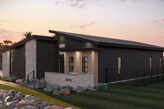 Exterior - Other Elevation for Modern House Plan #455-560 - 3 bed, 2 bath