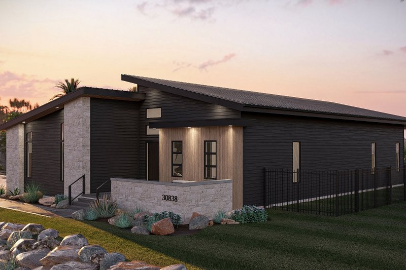 Architectural House Design - Exterior - Other Elevation for Modern House Plan #455-560 - 3 bed, 2 bath